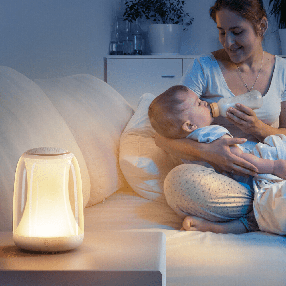 Portable Light Up White Noise Better Sleep Sound Generator Machine - Merchandise Plug
