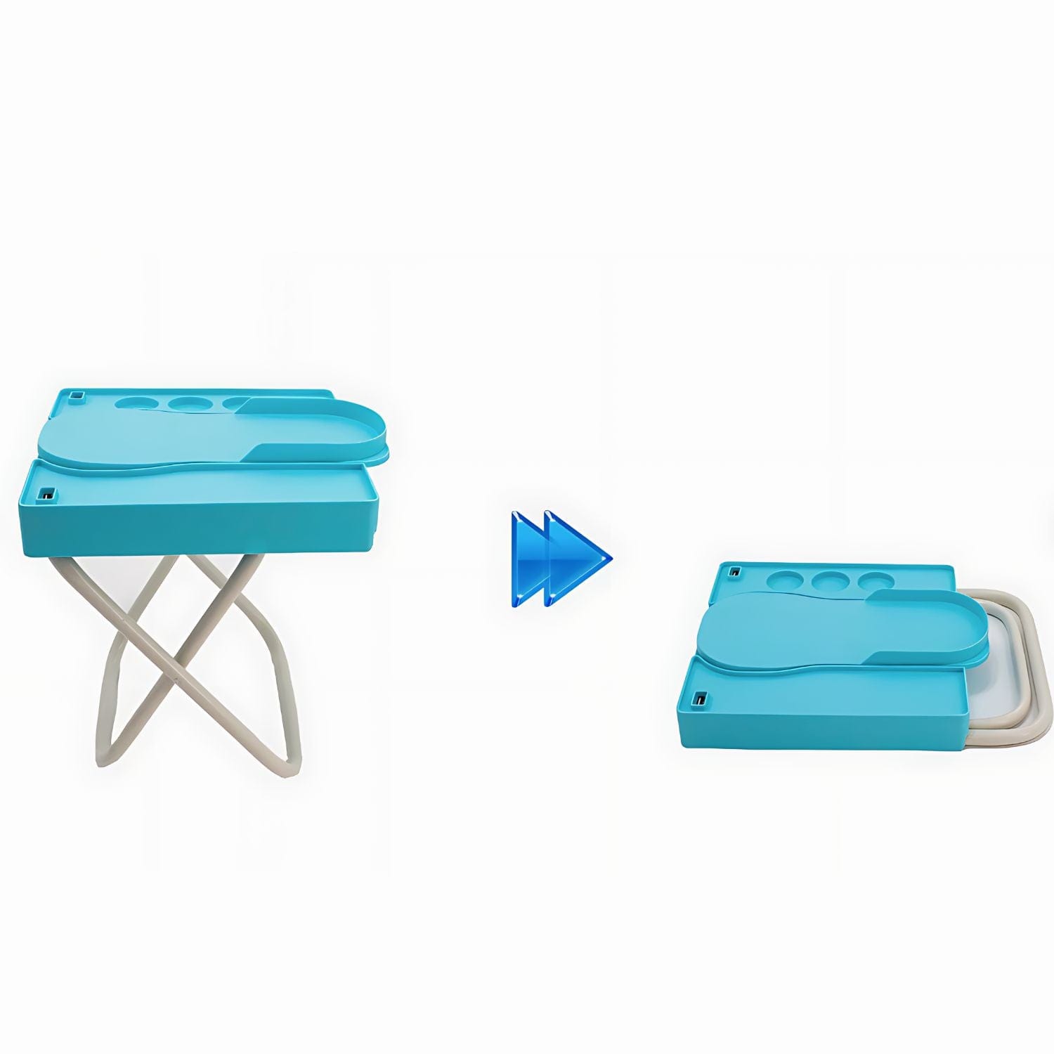 Adjustable Pedicure Assistant Stool Foot Rest - Merchandise Plug