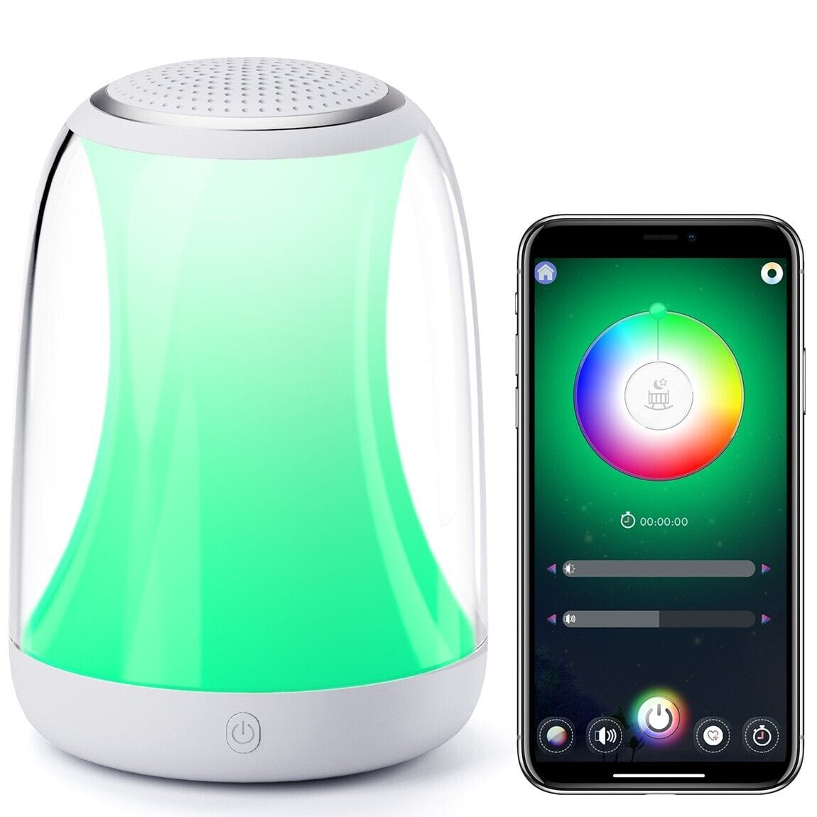 Portable Light Up White Noise Better Sleep Sound Generator Machine - Merchandise Plug