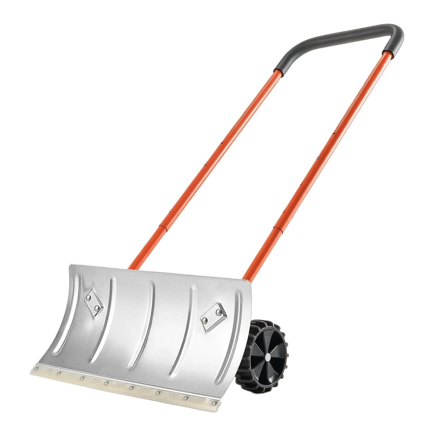 Ergonomic Snow Pusher Shovel With Wheels