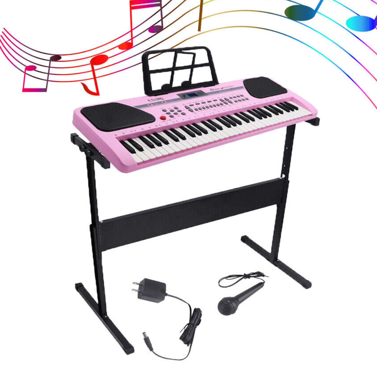 All Star Beginner Kids Play Learning Piano With Stand - Merchandise Plug