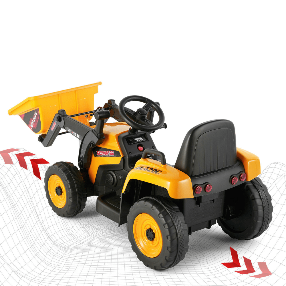 Kids Battery Powered Ride On Excavator Digger Toy 12V - Merchandise Plug
