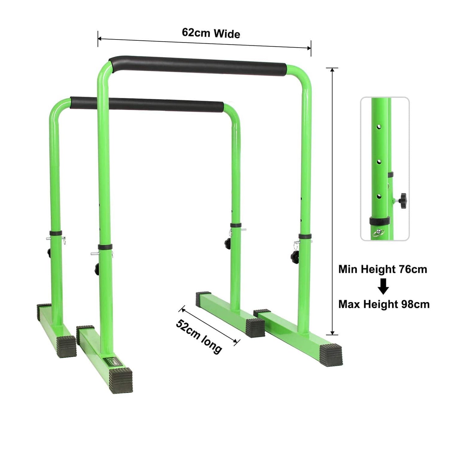 Portable Home Exercise Parallel Dip Bar Rack Workout Station - Merchandise Plug