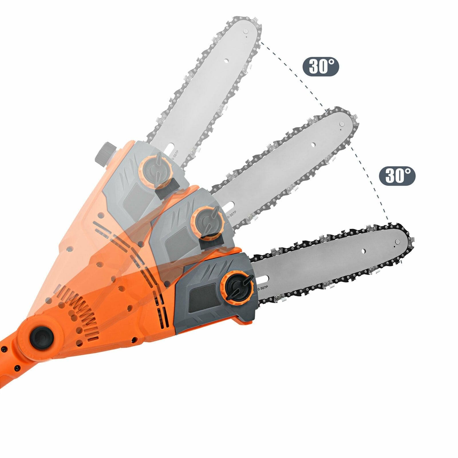 Electric Extendable Tree Branch Chain Pole Saw Cutter - Merchandise Plug