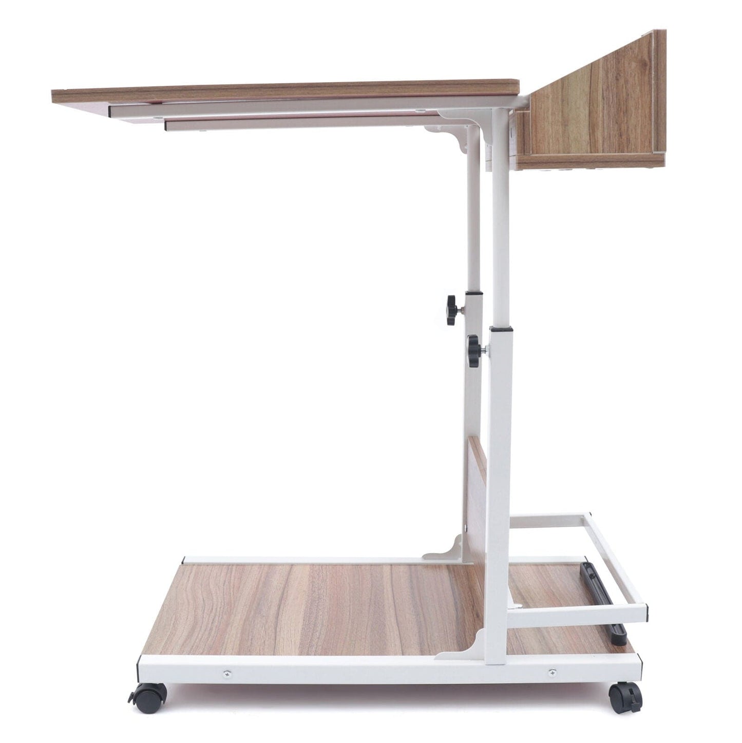 Wheeled Height Adjustable Over Bedside Sofa Coffee Work Table