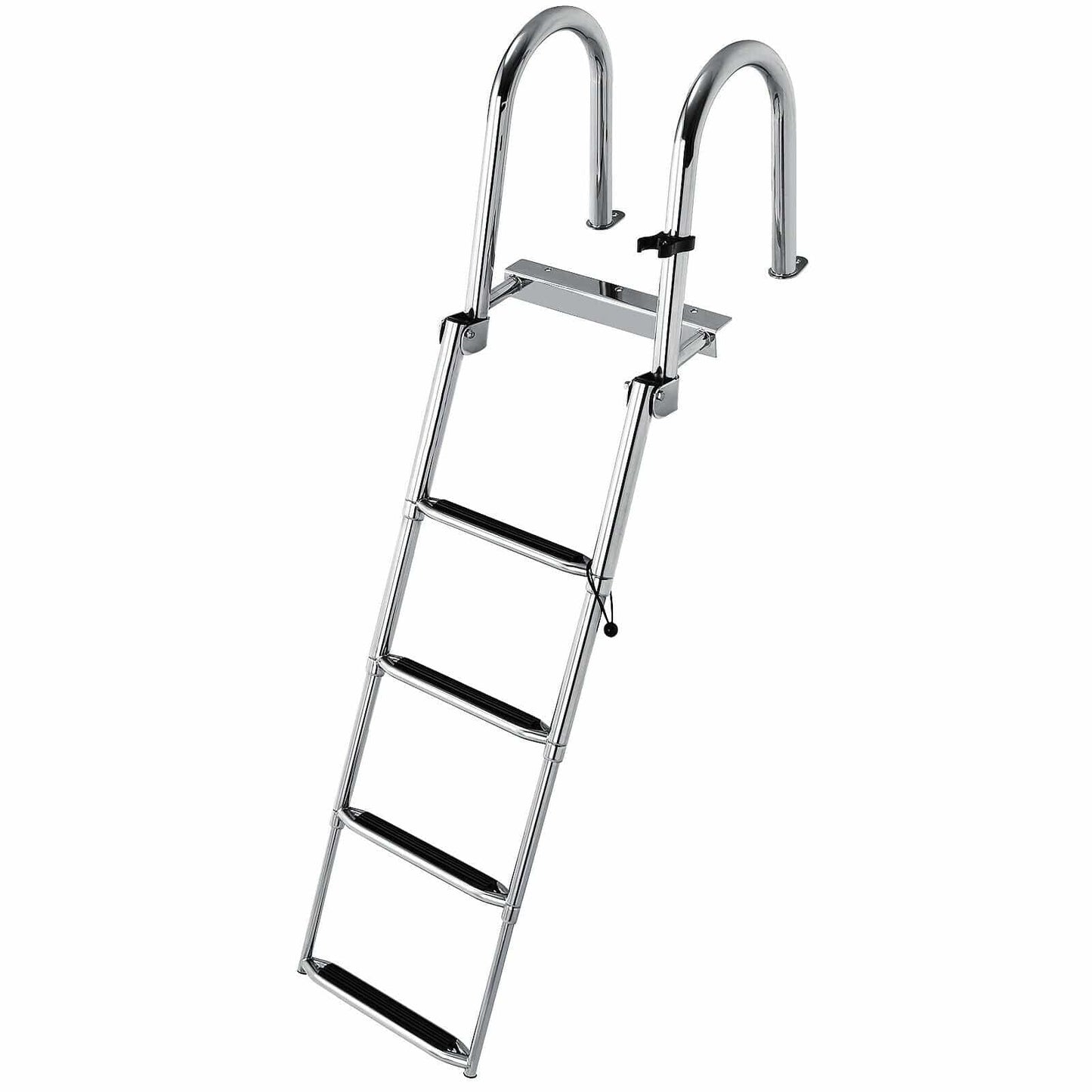 Stainless Steel Retractable Above Ground / Inground Pool Steps Ladder - Merchandise Plug