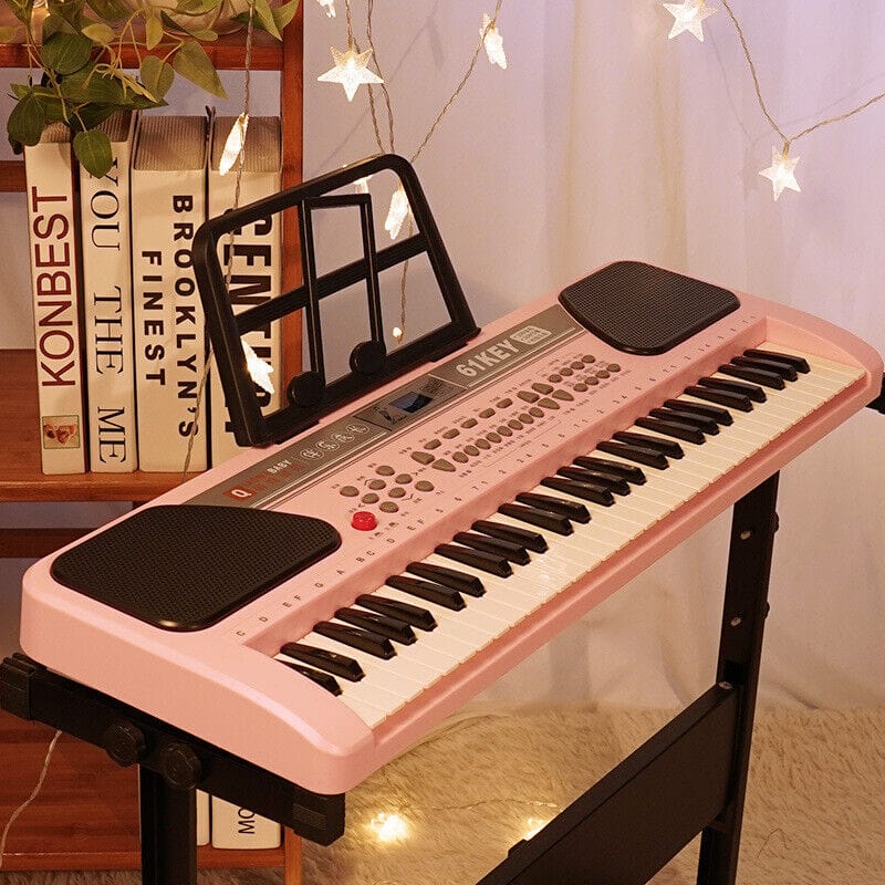 All Star Beginner Kids Play Learning Piano With Stand - Merchandise Plug