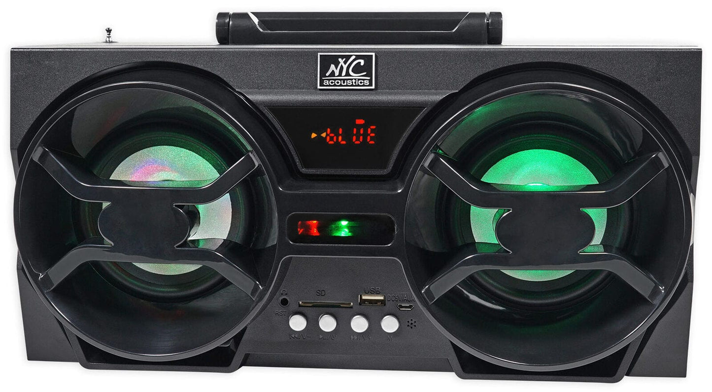 Portable Retro Bluetooth Boombox Speaker - Merchandise Plug