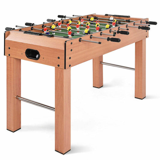 Kids Compact Wooden Indoor Mini Foosball Table Set - Merchandise Plug