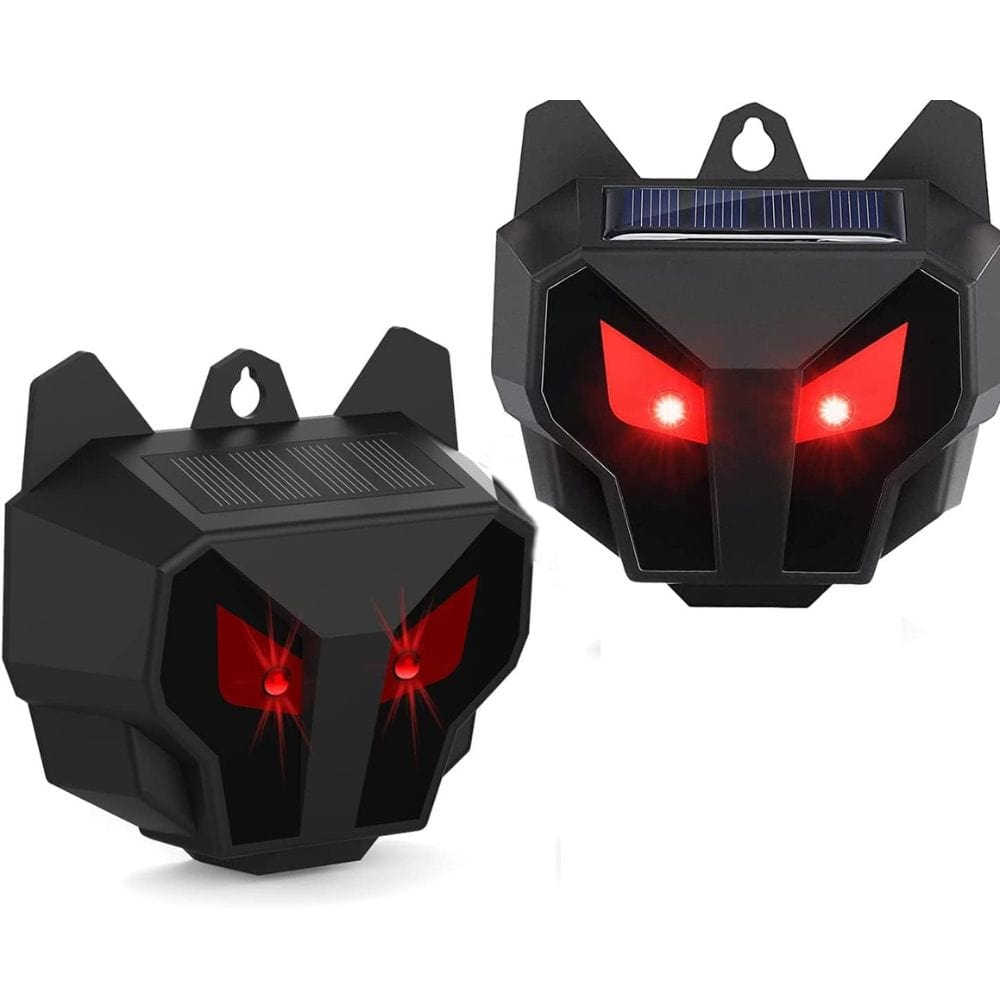 Solar Powered Outdoor Nocturnal Animal Repeller 2PCS