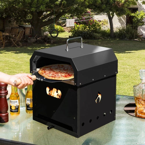 Portable Outdoor Wood Fired Pizza Oven for Backyard Cooking