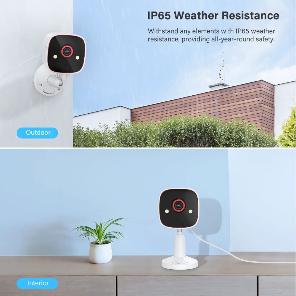 Home Security Surveillance Camera with Two Way Microphone