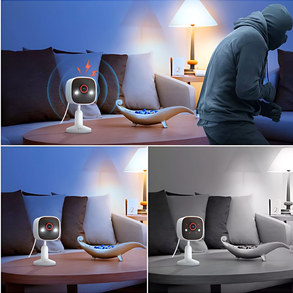 Home Security Surveillance Camera with Two Way Microphone