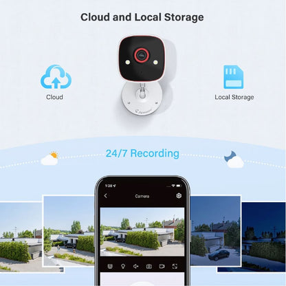 Home Security Surveillance Camera with Two Way Microphone