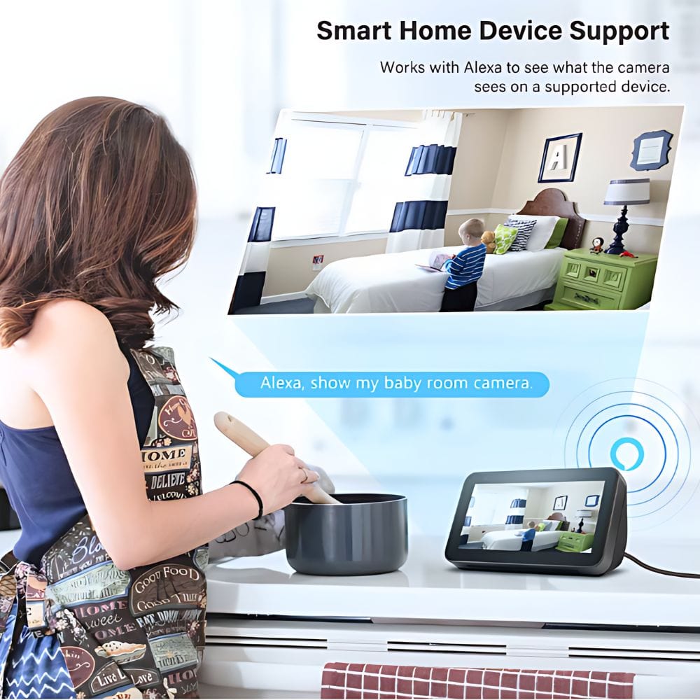 Home Security Surveillance Camera with Two Way Microphone