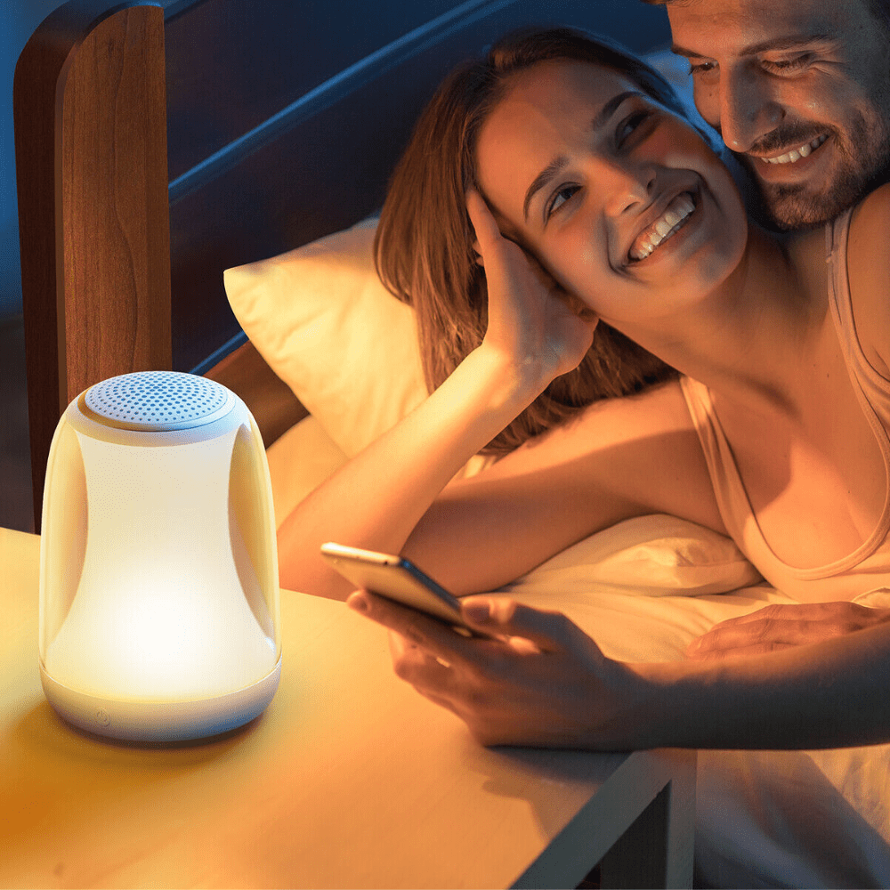 Portable Light Up White Noise Better Sleep Sound Generator Machine - Merchandise Plug