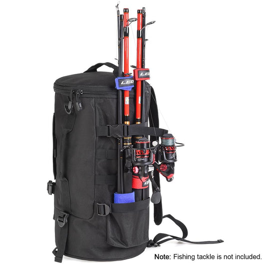 Fishing Tackle Backpack Tackle Box Organizer with Rod Holders