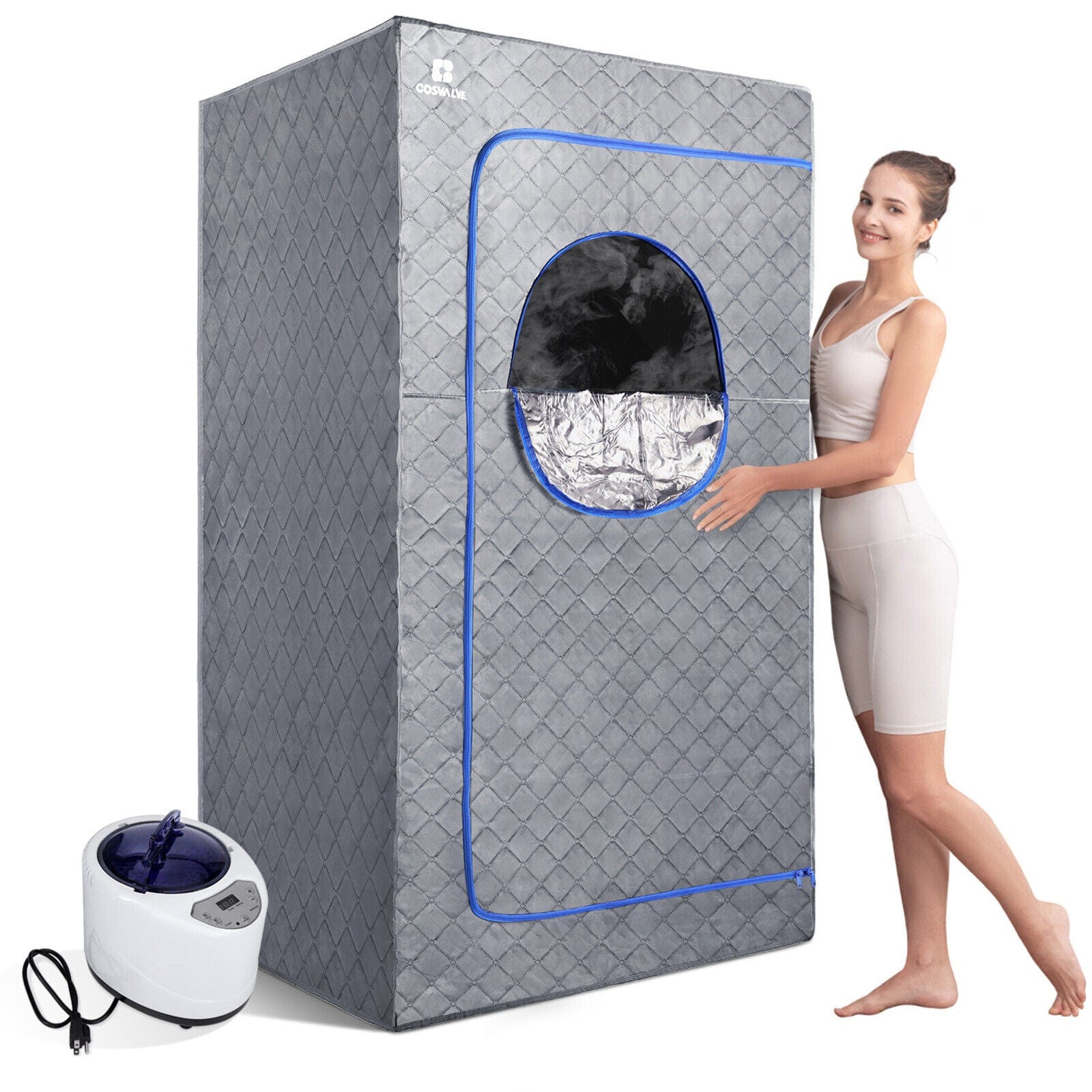 Personal Portable Indoor / Outdoor Home Steam Sauna Kit - Merchandise Plug