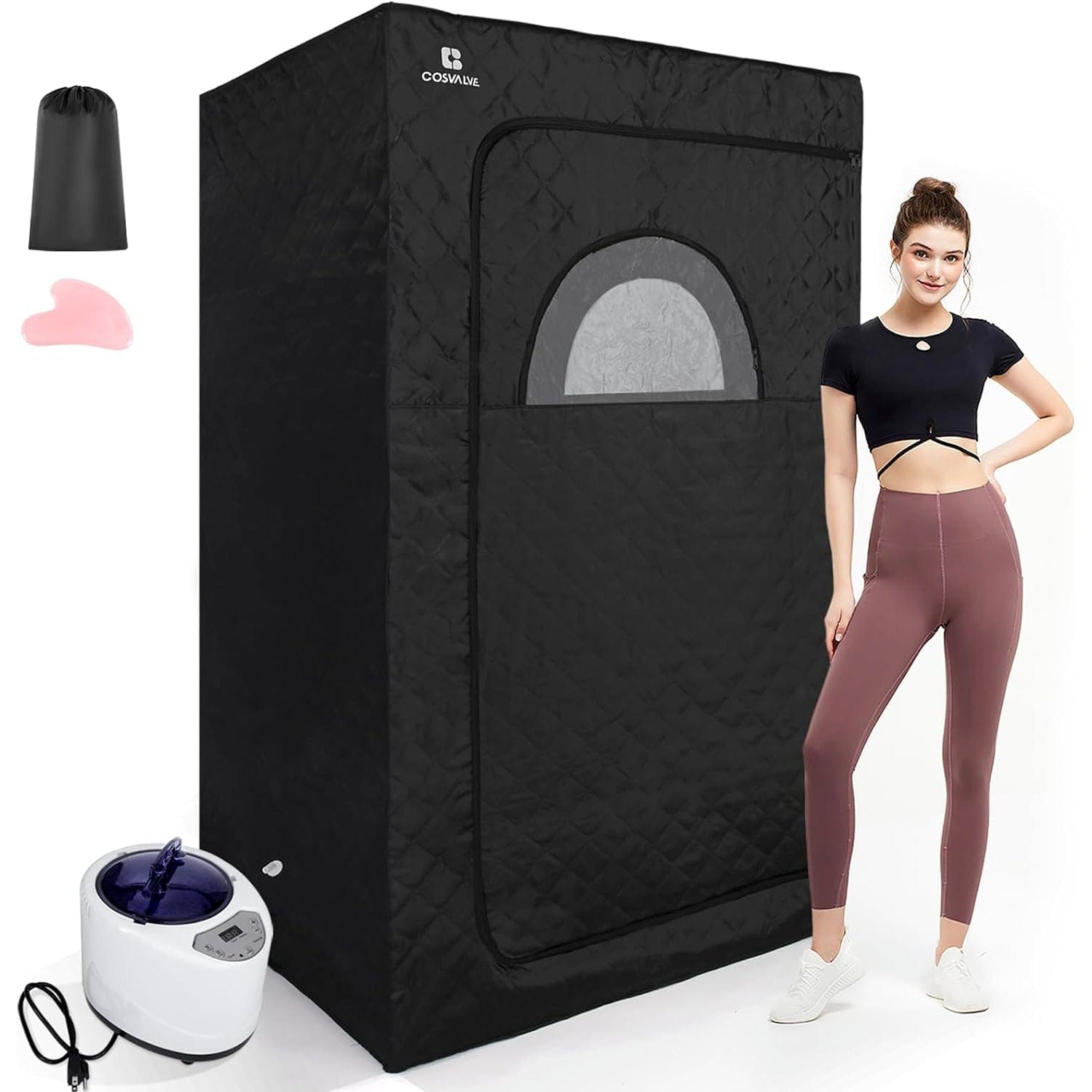 Personal Portable Indoor / Outdoor Home Steam Sauna Kit - Merchandise Plug