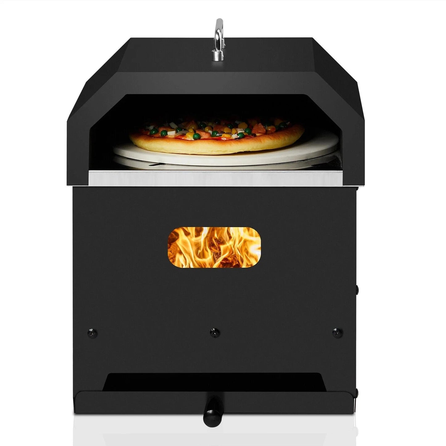 Portable Outdoor Wood Fired Pizza Oven for Backyard Cooking