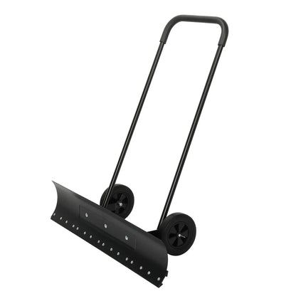 Ergonomic Snow Pusher Shovel With Wheels - Merchandise Plug