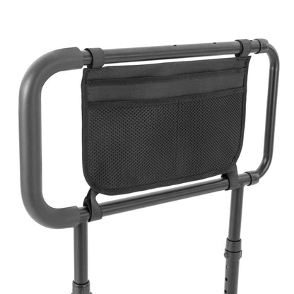 Heavy Duty Bed Guard Rail for Elderly Adults – Metal Bed Safety Rail with Storage Pouch