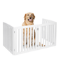 Premium Tall Retractable Wooden Indoor Dog Gate - Merchandise Plug