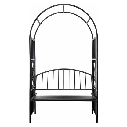 Large Outdoor Backyard Garden Arbor Archway Trellis Bench - Merchandise Plug