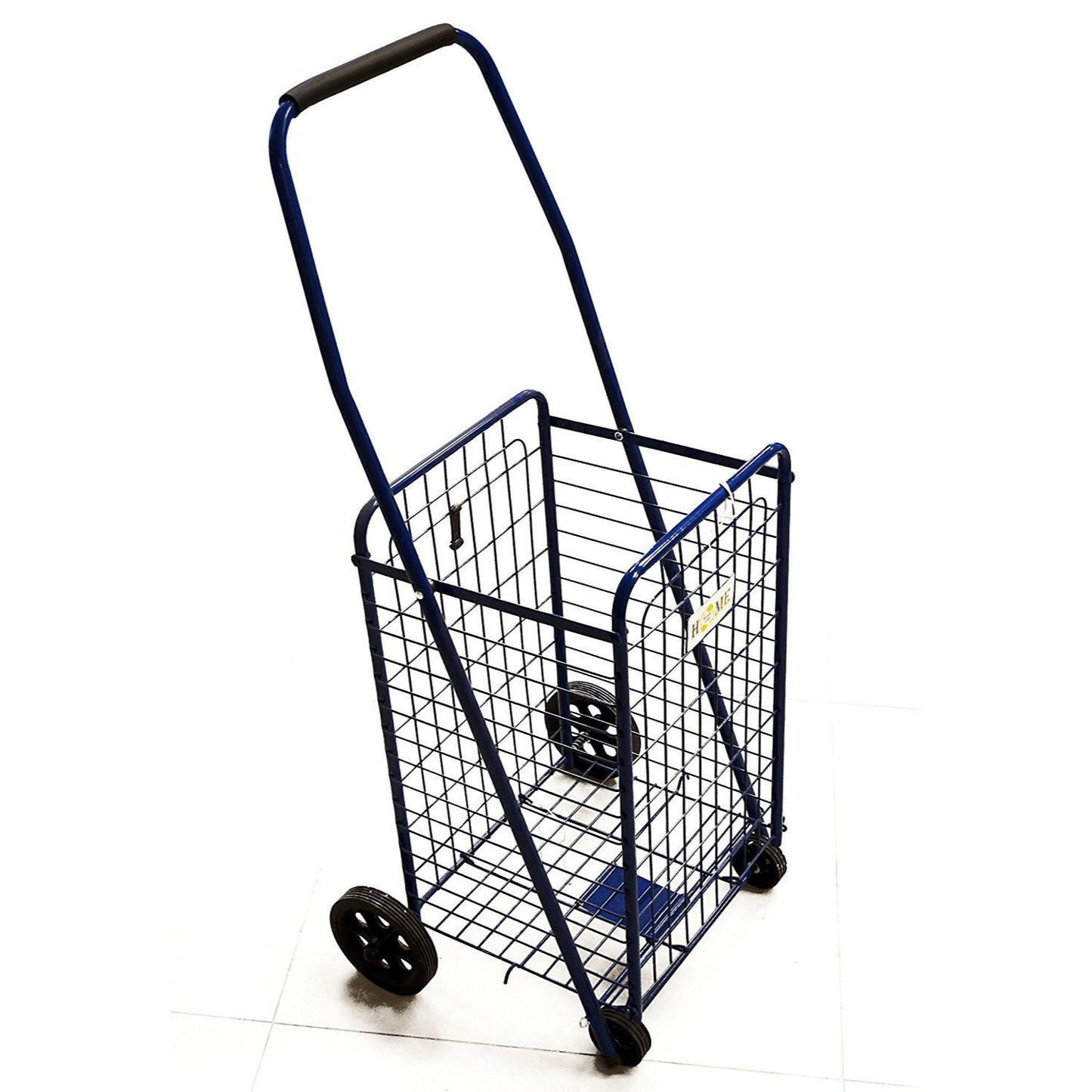 Portable Folding Wheeled Grocery Basket Shopping Cart Trolley - Merchandise Plug