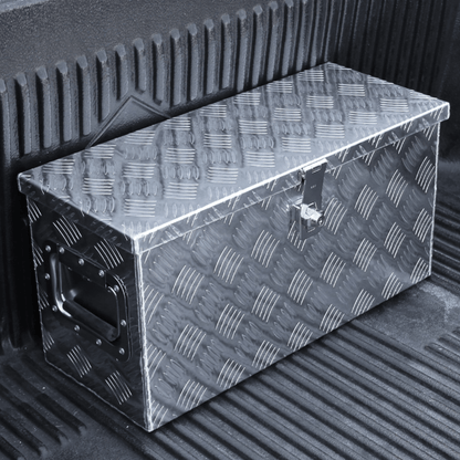 Heavy Duty Full Size Aluminum Truck Bed Tool Storage Chest Box 30" - Merchandise Plug