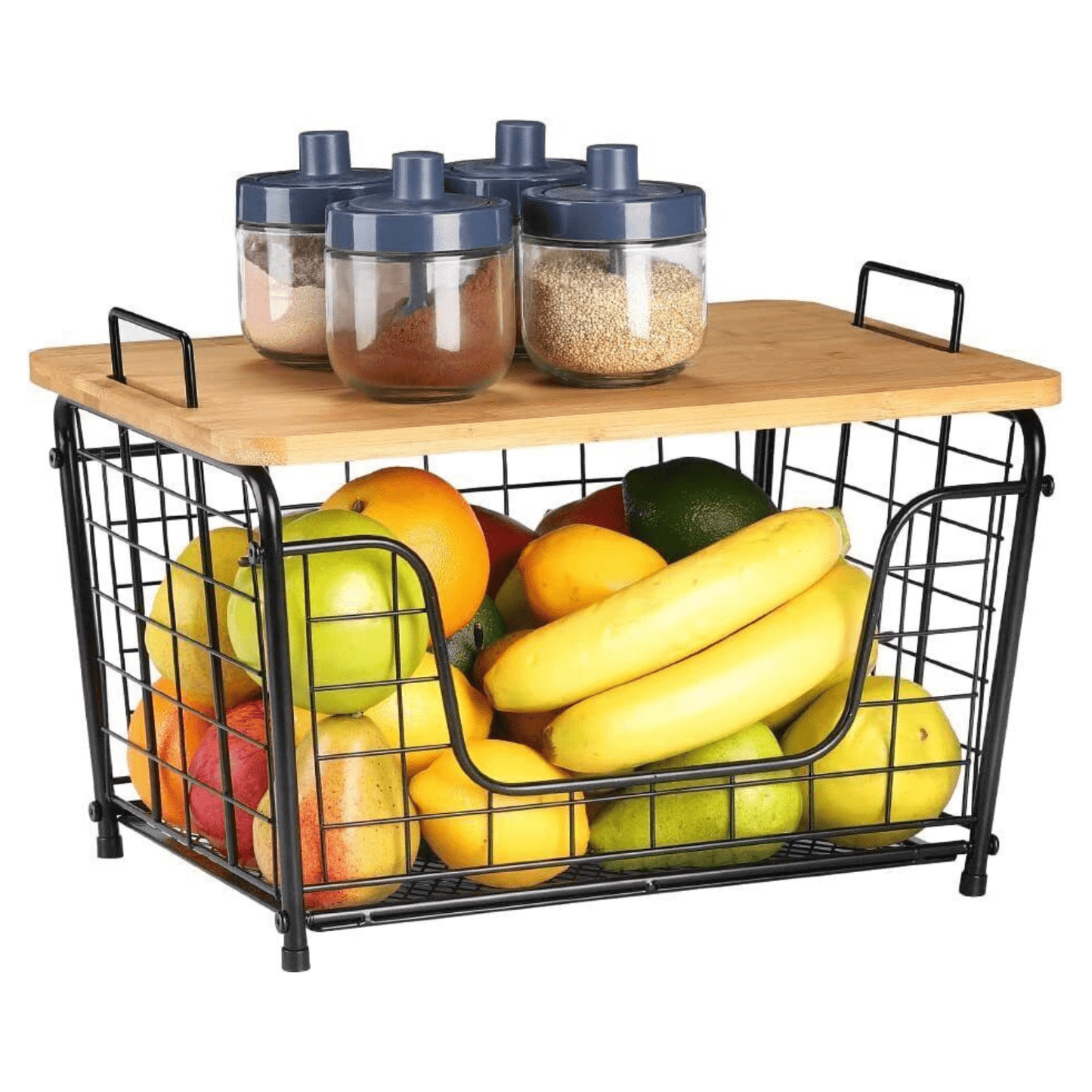 Modern Countertop Fruit And Vegetable Wire Storage Container Basket - Merchandise Plug