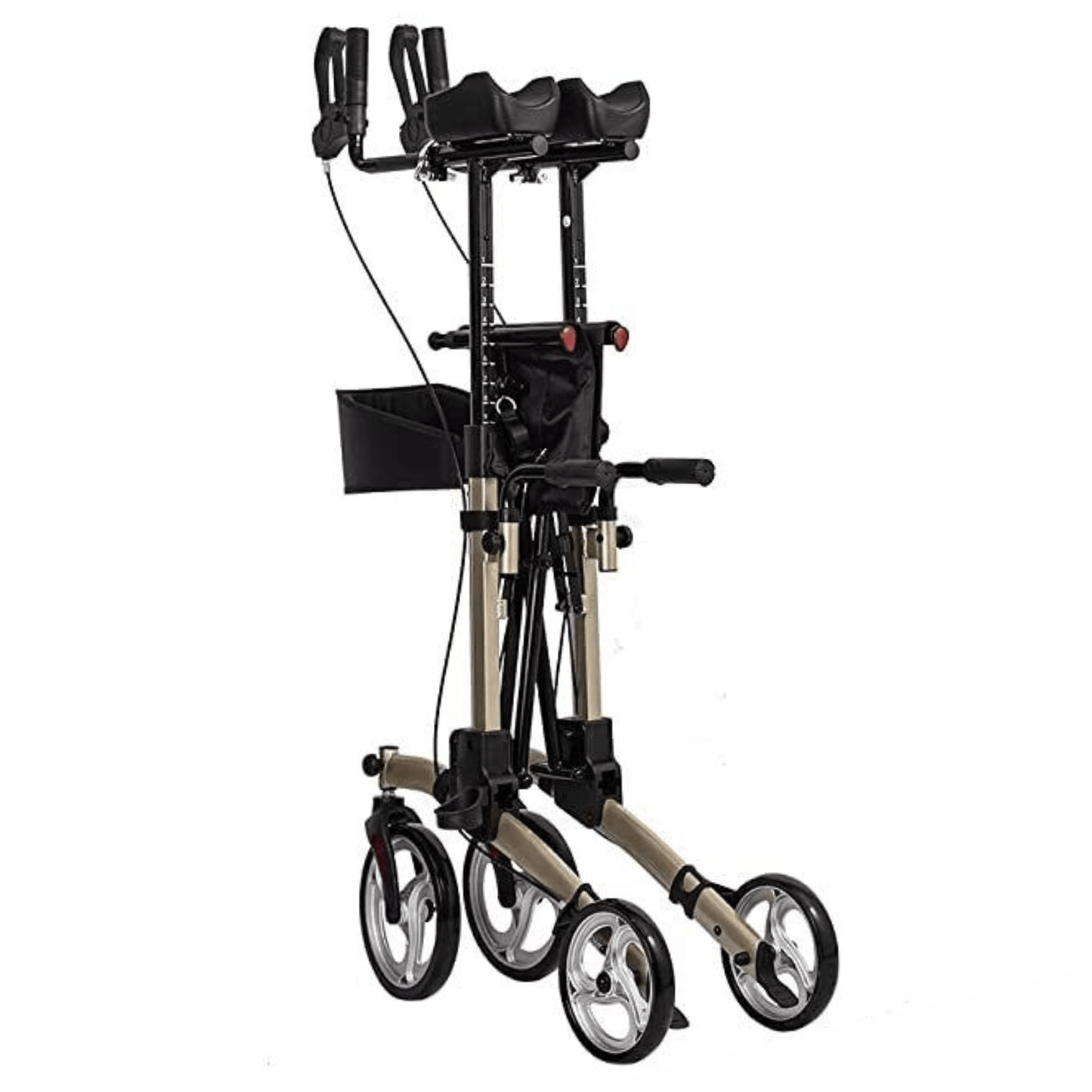 Heavy Duty Elderly Stand Upright Rollator Walker With Seat - Merchandise Plug