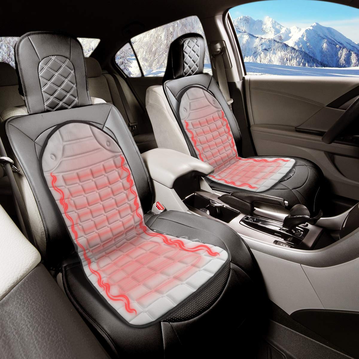 Heated Car Seat Cushion Warmer Cover Pad - Merchandise Plug