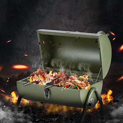 Heavy Duty Portable Charcoal BBQ Smoker Grill Pit - Merchandise Plug