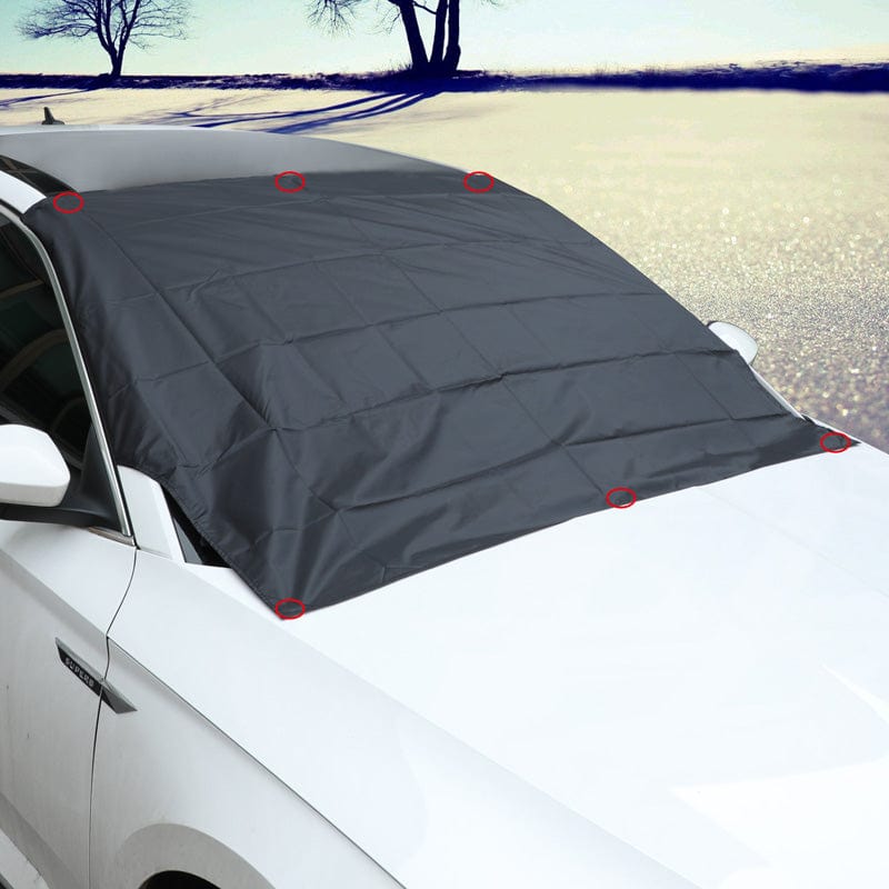 Full Coverage Magnetic Winter Windshield Snow Protector Cover - Merchandise Plug
