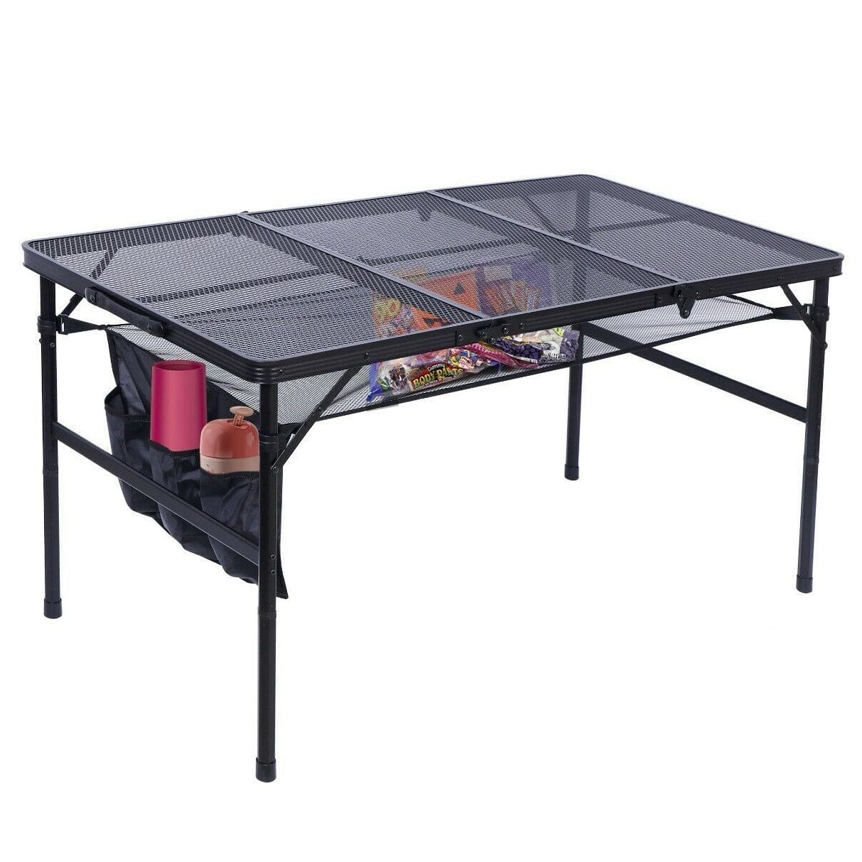 Portable Large Modern Outdoor Foldable Metal Picnic Table - Merchandise Plug