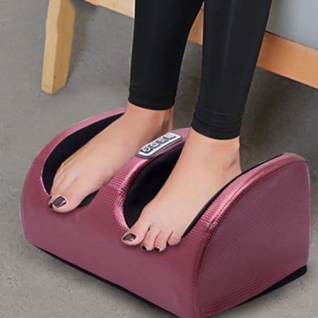 6 In 1 Electric Portable Heated Home Shiatsu Kneading Foot Massager - Merchandise Plug