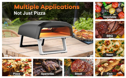 12 Inch Portable Gas Outdoor Pizza Oven - Merchandise Plug