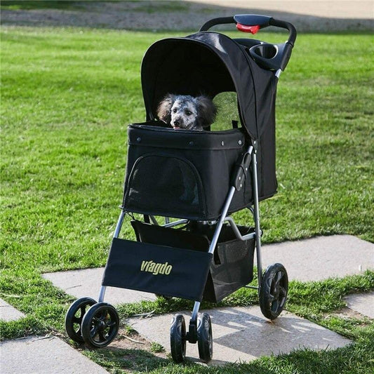Small Dog Jogging Stroller Pet Carriage - Merchandise Plug
