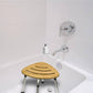 Modern Bamboo Adjustable Waterproof Corner Shower Bench Stool Seat - Merchandise Plug