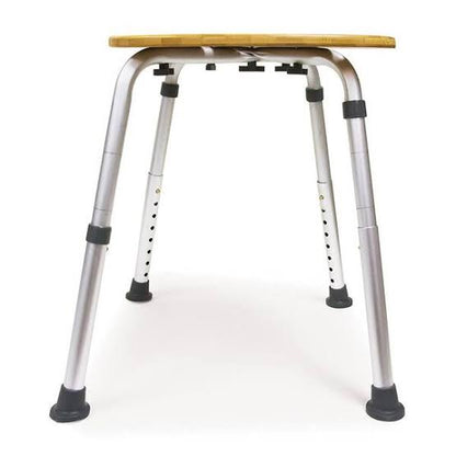 Modern Bamboo Adjustable Waterproof Corner Shower Bench Stool Seat - Merchandise Plug