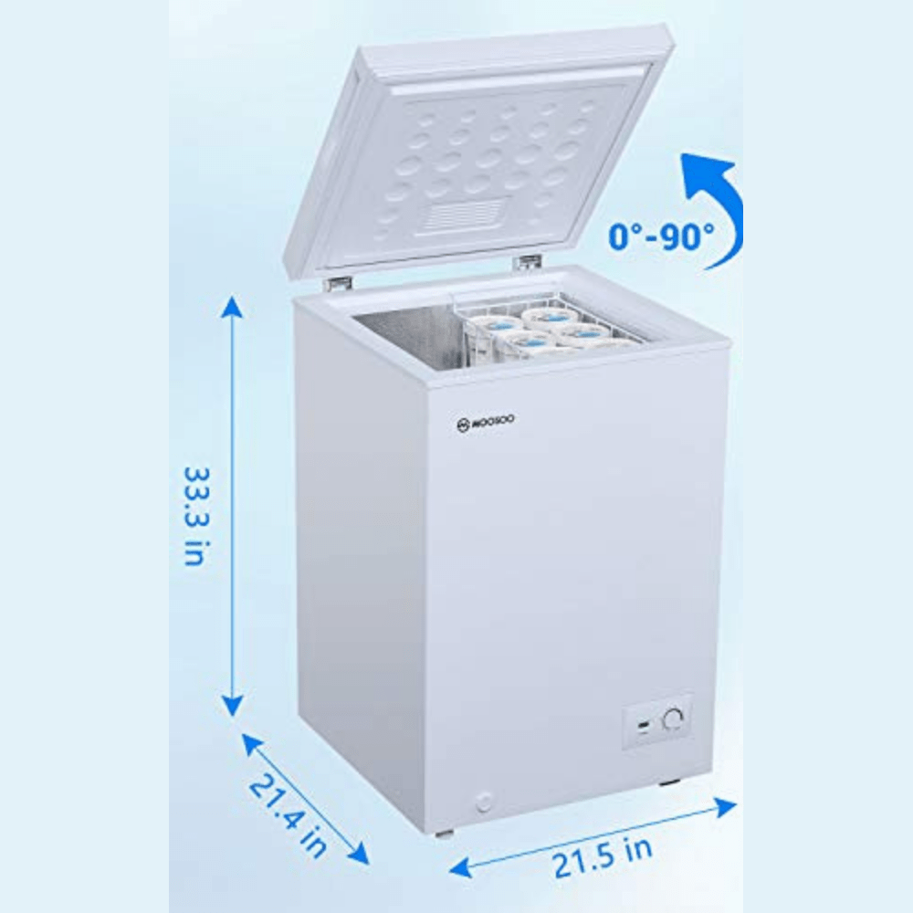 Large Capacity Small Upright Deep Chest Freezer 3.5 cu ft. - Merchandise Plug