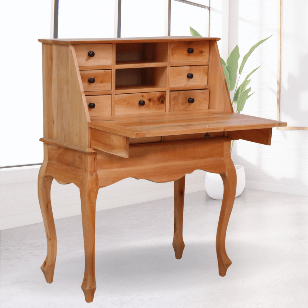 Exclusive Antique Modern Secretary Hutch Storage Desk - Merchandise Plug