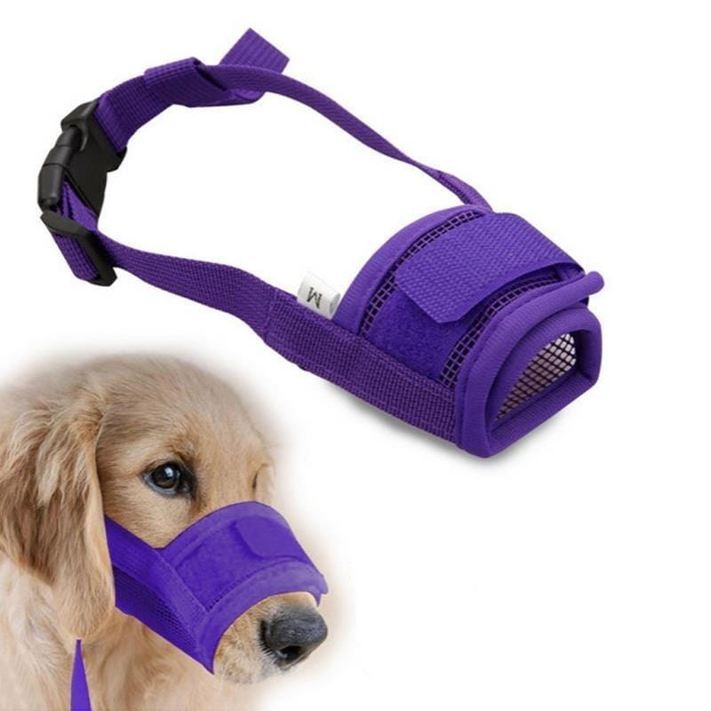 Adjustable Soft Dog Biting Muzzle Mouth Cover - Merchandise Plug