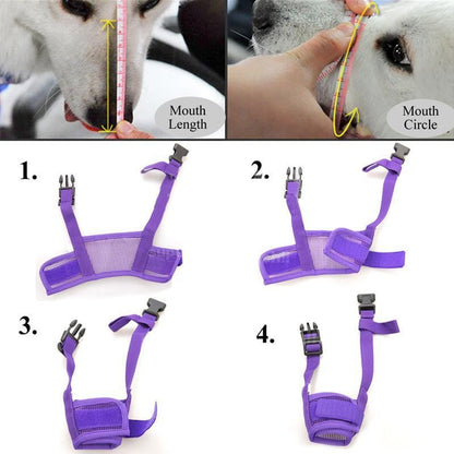 Adjustable Soft Dog Biting Muzzle Mouth Cover - Merchandise Plug