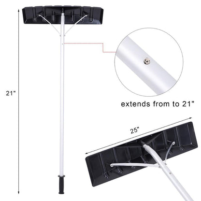 Roof Rake Shovel For Snow With Telescoping Handle - Merchandise Plug