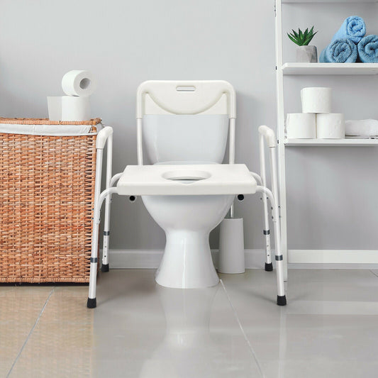 Portable 3 in 1 Bedside Toilet Commode Chair - Merchandise Plug