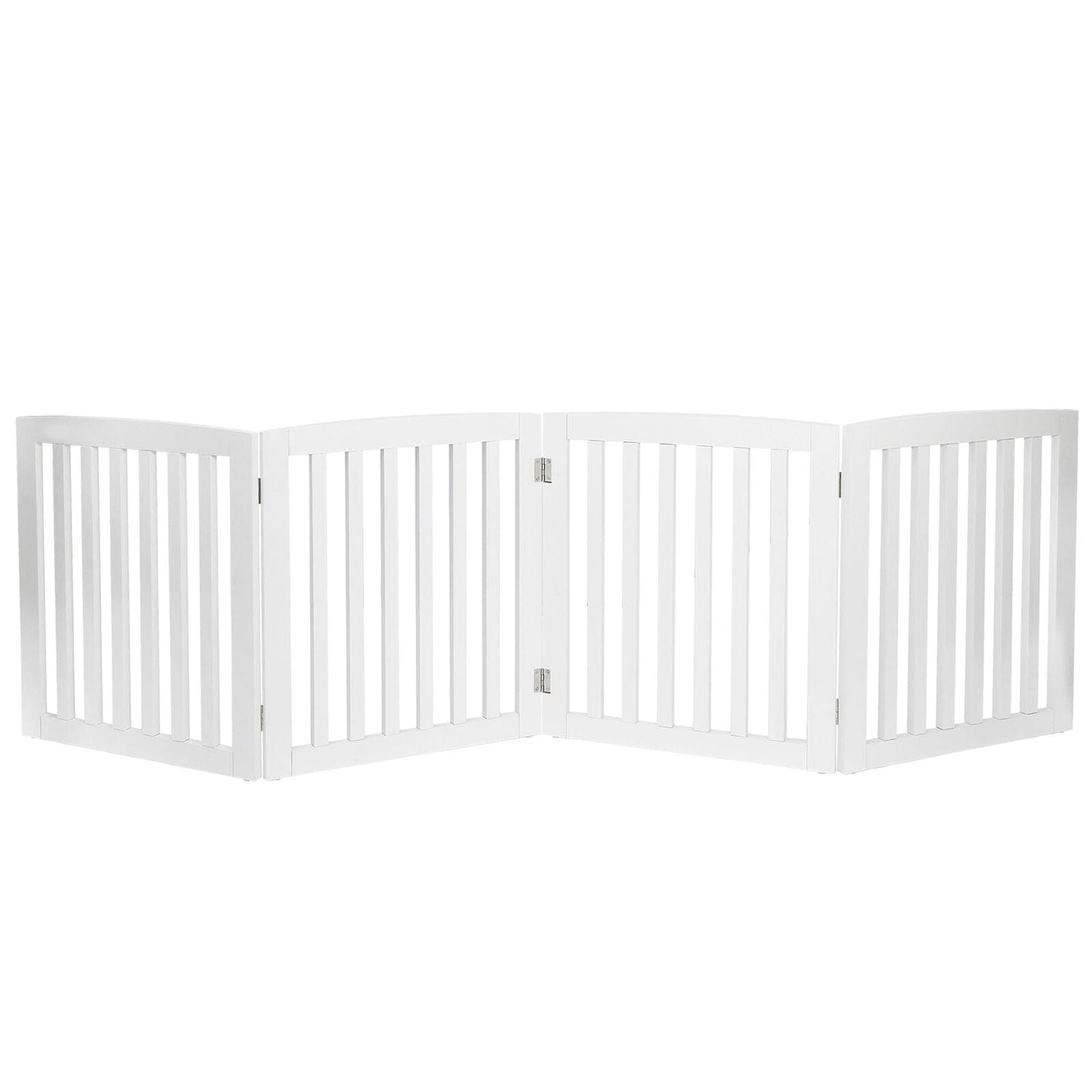 Premium Tall Retractable Wooden Indoor Dog Gate - Merchandise Plug