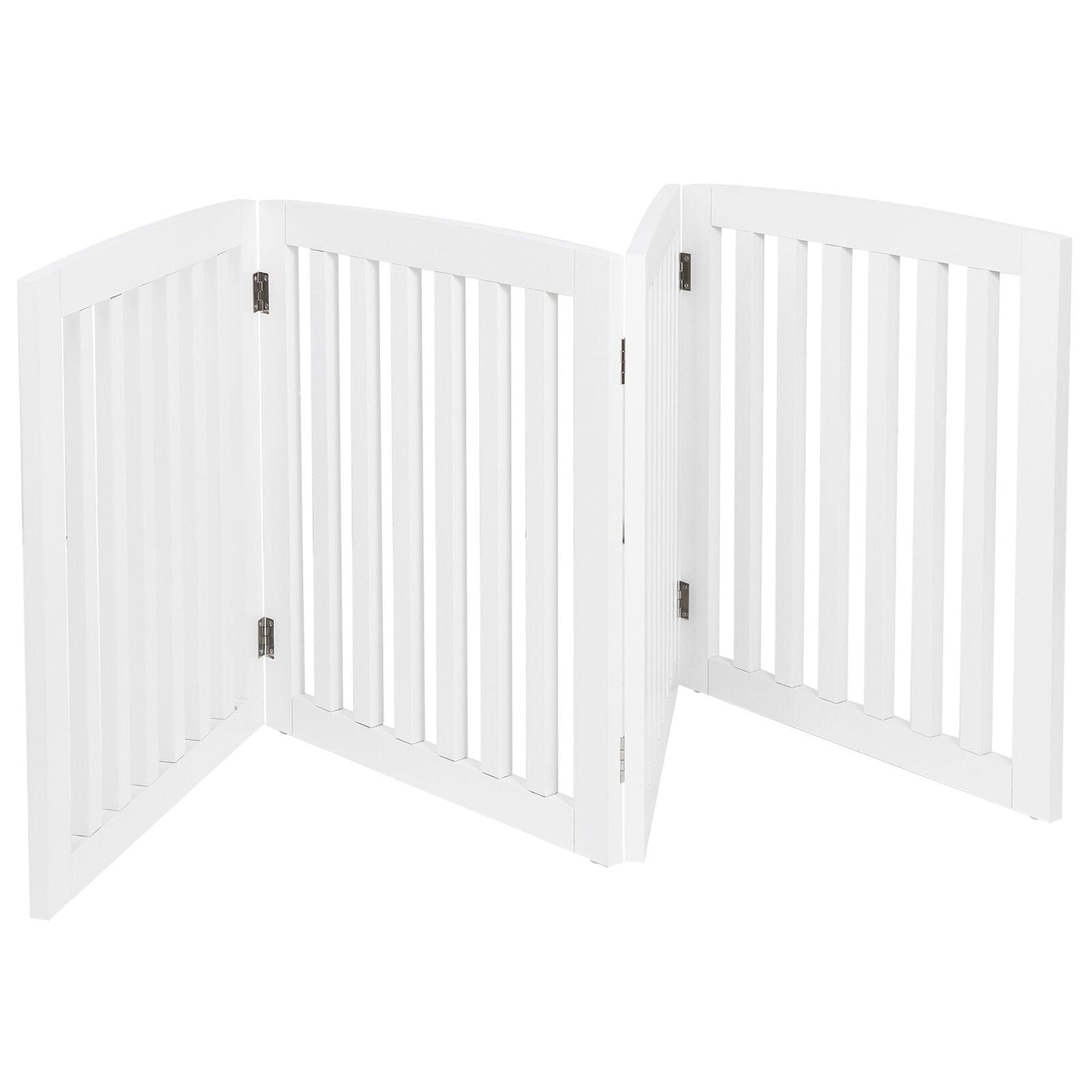 Premium Tall Retractable Wooden Indoor Dog Gate - Merchandise Plug