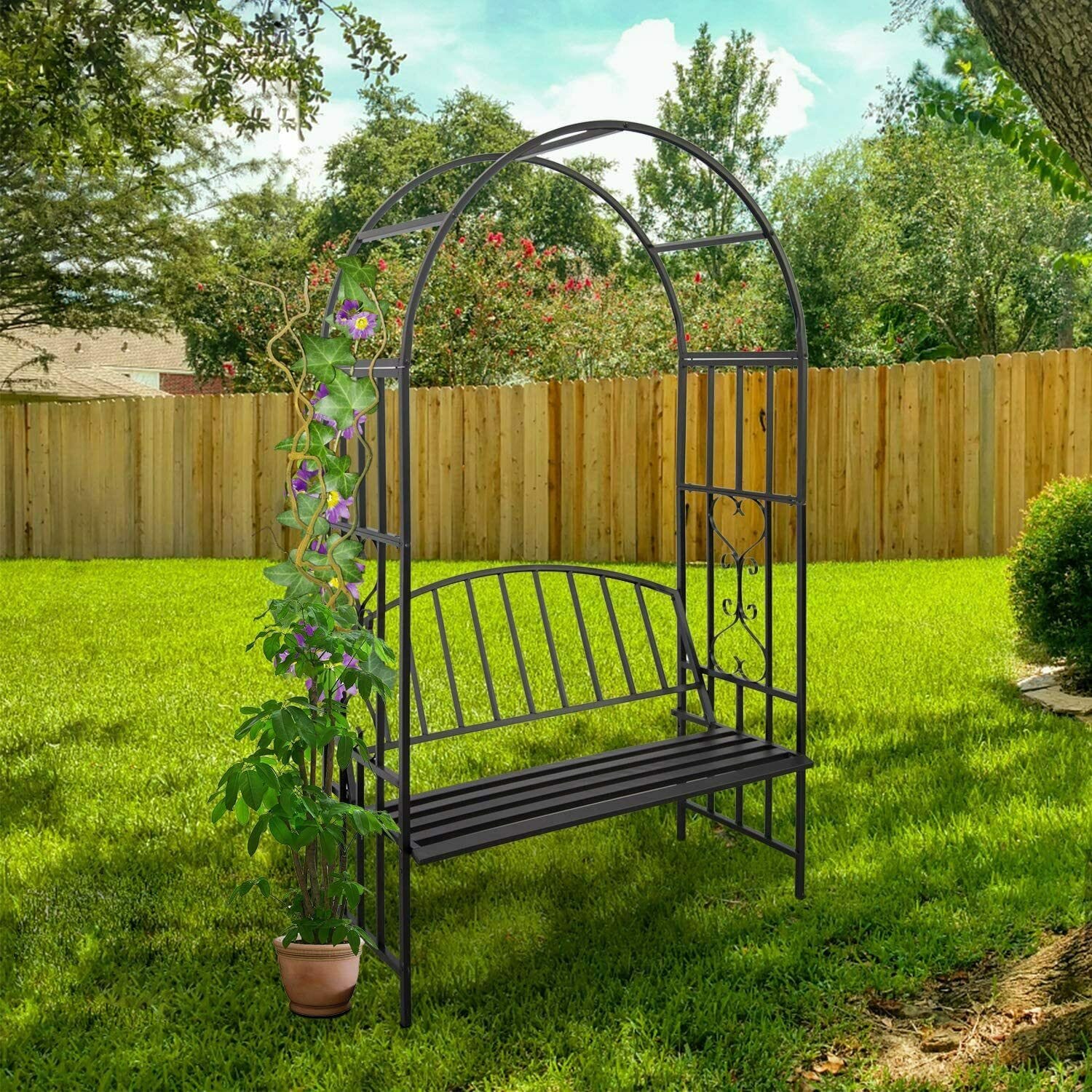 Garden arbour online bench